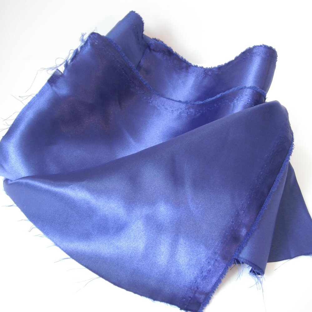 1.5 Yard  Fabric Acetate Lining Width-59" Dark Blue